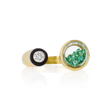 Orbita Enamel Ring Emerald