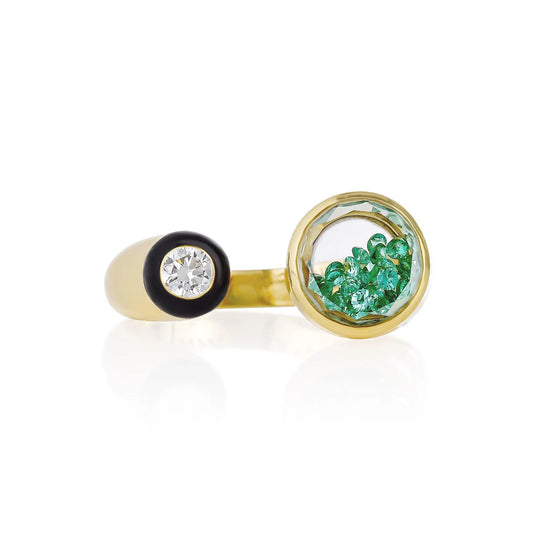 Orbita Enamel Ring Emerald