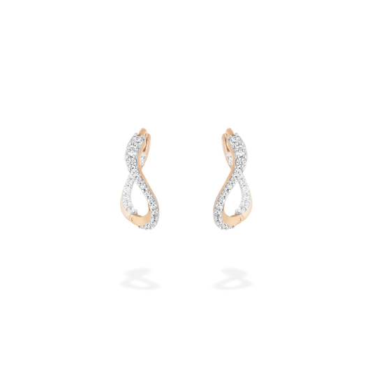 Petite Caustic Light Hoop Earrings