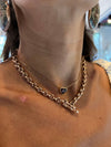 16" 5MM Rose Gold Open Link Necklace
