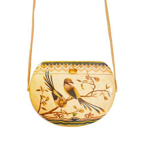 Marquetry Bag with Citrine