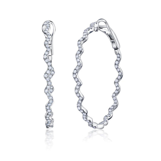 Rio Diamond Inside Outside Hoop Earrings