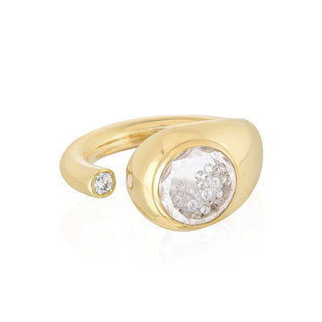 Singular Open Diamond Ring