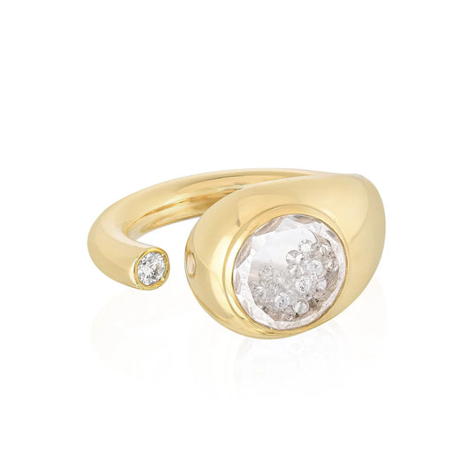 Singular Open Diamond Ring