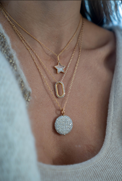 OC x WF Large Diamond Pebble Locket