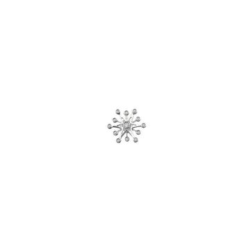 Snowflake Stud with Diamonds