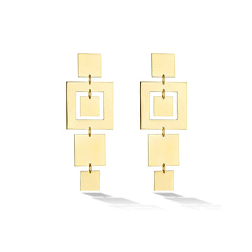 Foundation Statement Drop Earrings