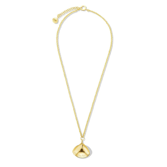 Large Single Shell Pendant Long Necklace