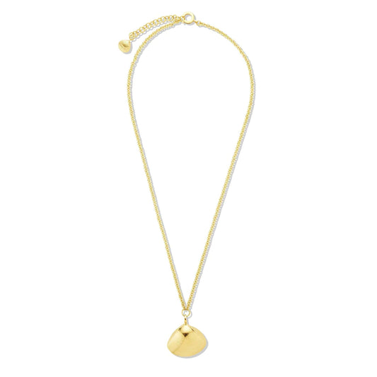 Large Single Shell Pendant Long Necklace