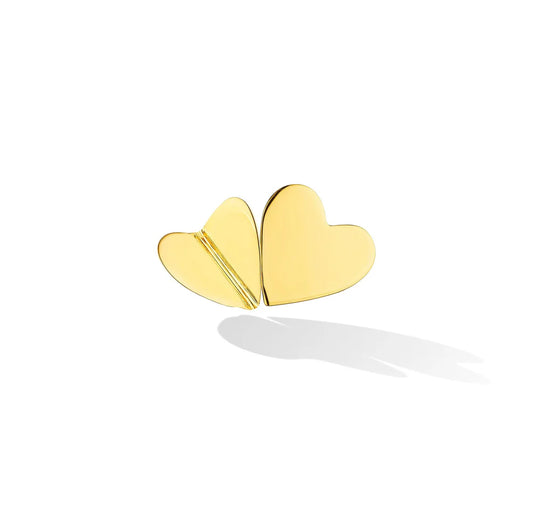 Wings of Love Ring - 2 Medium Hearts ring