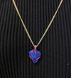 Graffiti Wraparound Heart Opal Pendant