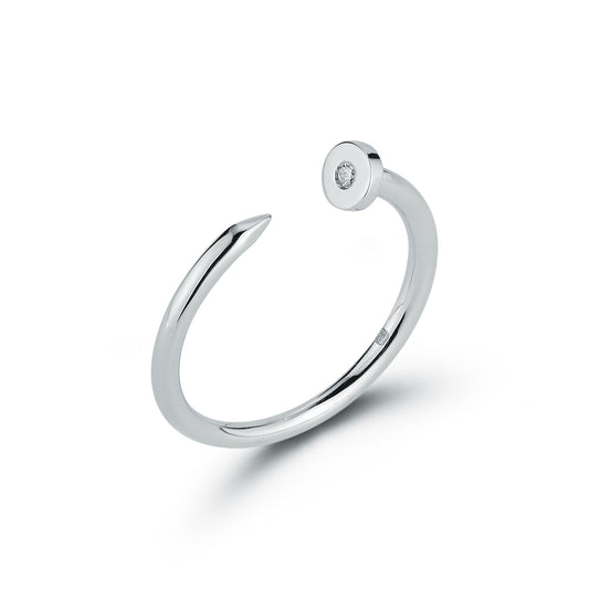 Nail Ring (White Gold)