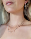 Medium Floating Diamond Necklace