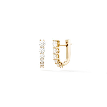 Aria U Huggie Hoops (Diamond)