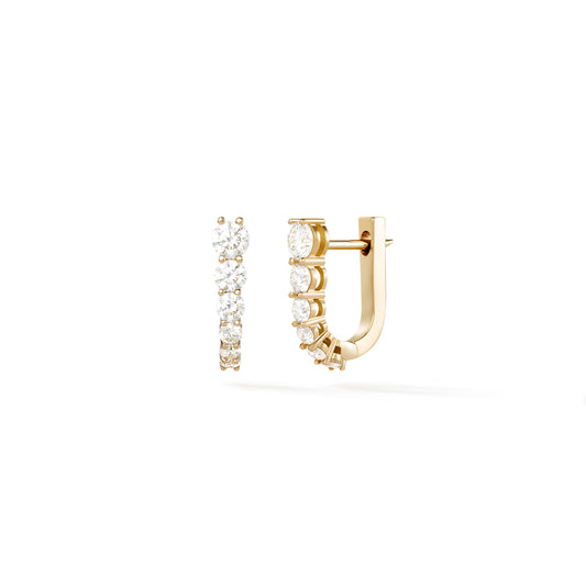 Aria U Huggie Hoops (Diamond)