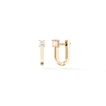 Aria U Huggie Hoops