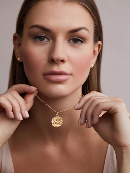 Elephant Quadriga Talisman Charm