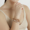 Saxon 18K Rose Gold and Diamond Jumbo Chain Link Toggle Bracelet