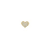Baby Heart Studs with Diamonds