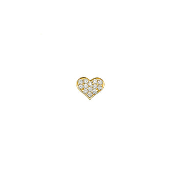 Baby Heart Studs with Diamonds