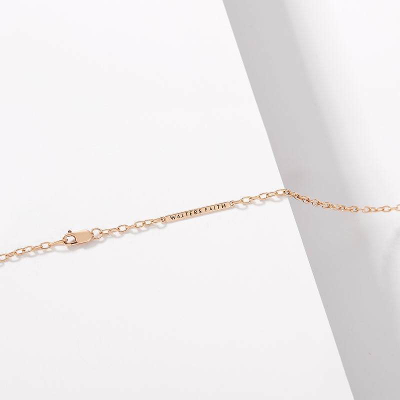 18K Rose Gold Chain Necklace, 24"