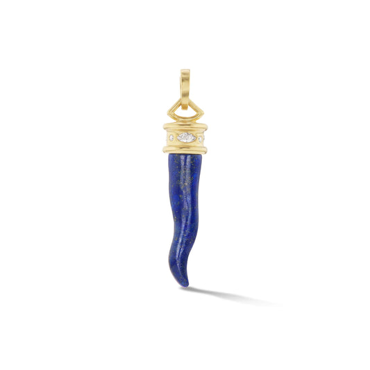 Cornicello Charm (Lapis)