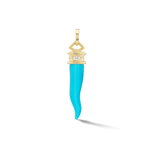 Cornicello Charm (Turquoise)