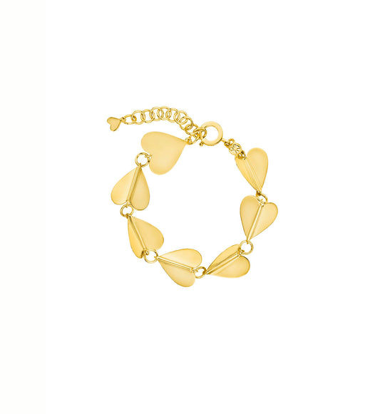 Wings of Love Large Bracelet, Yellow Gold