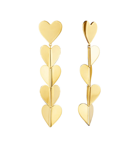 Wings of Love Large Drop Earrings