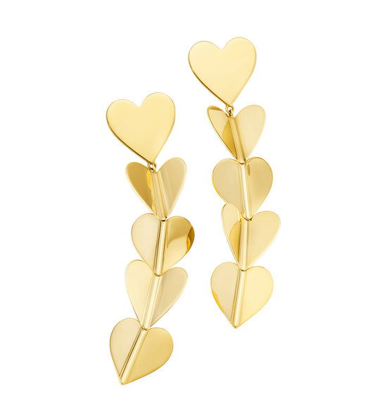 Wings of Love Large Drop Earrings