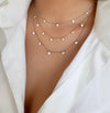 Small Floating Diamond Necklace