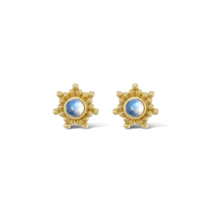 Large Granium Star Earrings (Moonstone)