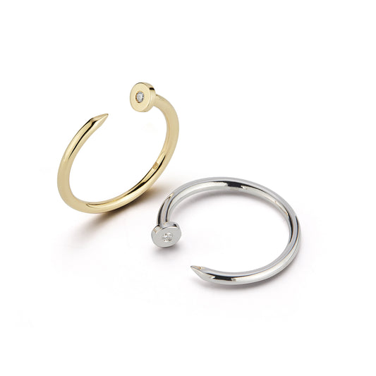 Nail Ring (White Gold)