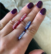 Diamond Huggies with Blue Rhodium