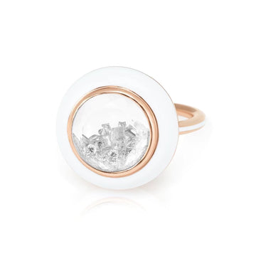 Diamond Donut Enamel Ring