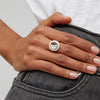 Diamond Donut Enamel Ring