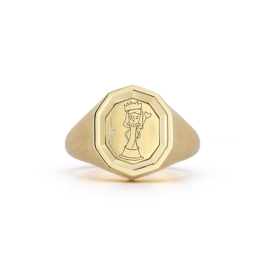 The Queen of Hearts (Plain Gold)