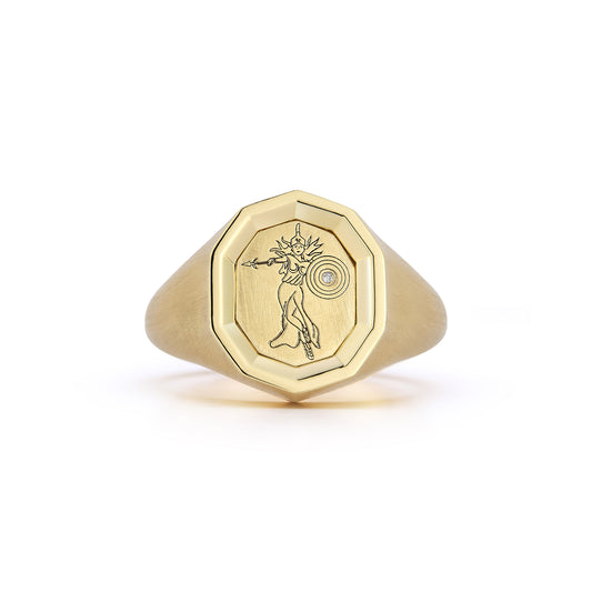 Athena, Goddess of War (Plain Gold)