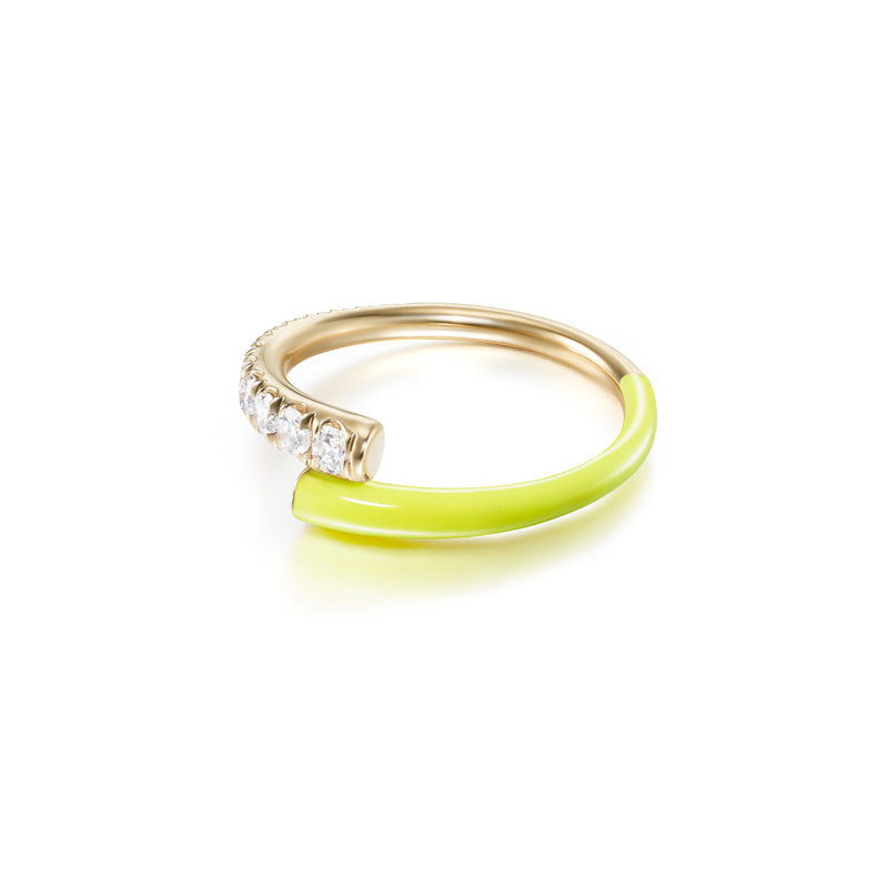 Lola Pinky Ring (Neon Yellow Enamel)