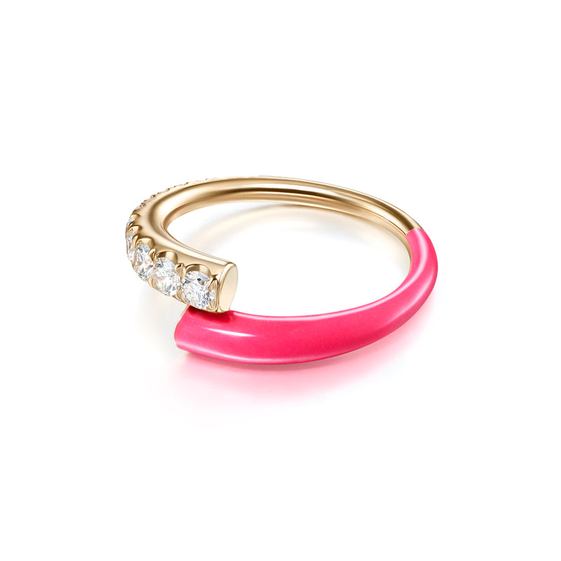 Lola Ring (Neon Pink Enamel)
