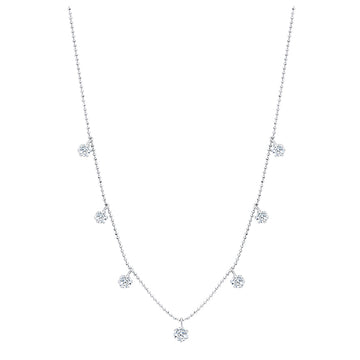 Medium Floating Diamond Necklace