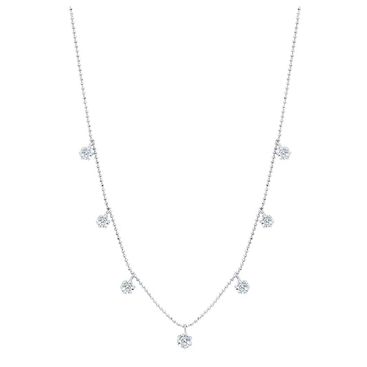 Medium Floating Diamond Necklace