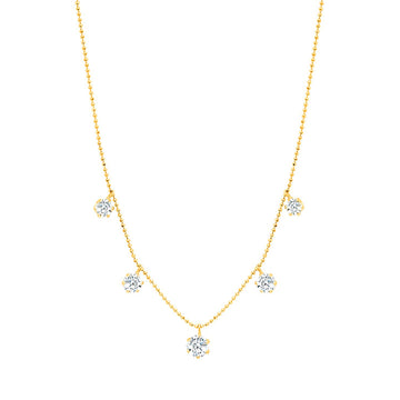 Large Floating Diamond Necklace