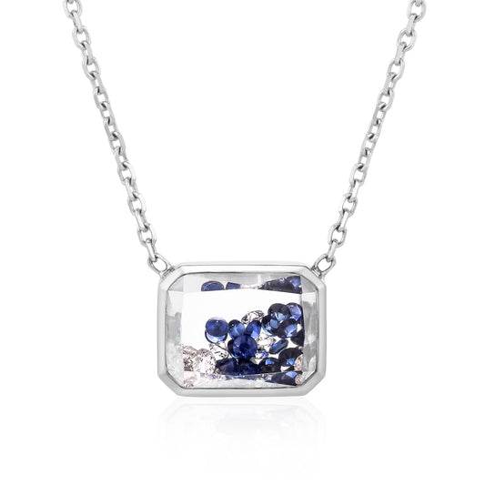 Esmeralda Blue Shaker Necklace