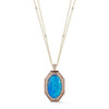 Opal and Purple Sapphire Necklace