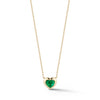 Small Emerald Heart Pendant