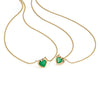 Small Emerald Heart Pendant
