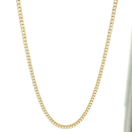 17" Classic Round Diamond Tennis Necklace