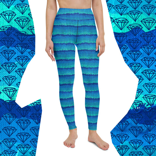 Ocean Sapphire High Waist Leggings
