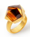 Tiger's Eye Cubed Ring